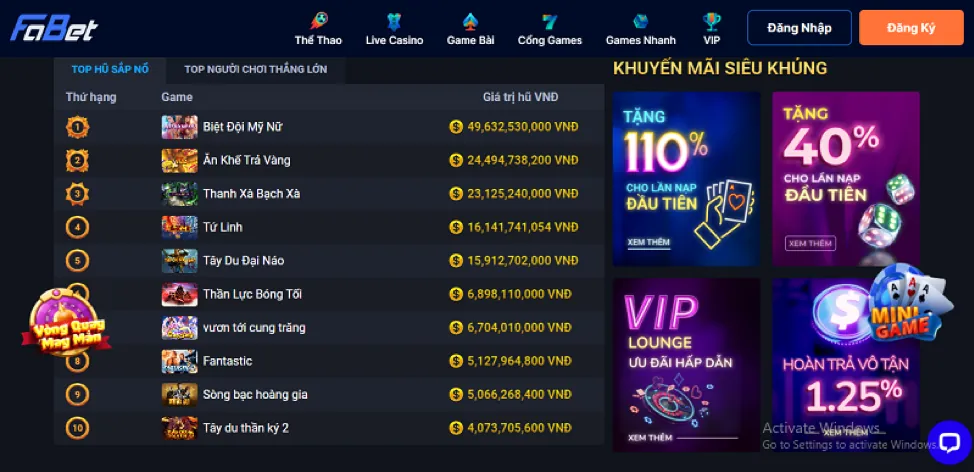 Khuyến mãi và ưu đãi cho game slot tại HL88